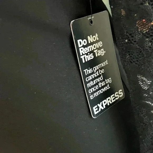 EXPRESS BLACK DRESS SIZE 2 NEW - Picture 4 of 6